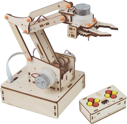 Robot Arm Kits Robotics for Kids Ages 8-12-14-16 Teens Adults STEM Toys Building Engineering Toys 9 10 11 13 14 15 16+ Year Old Boys Grils Gifts Idea DIY Crafts Science Circuits Projects
