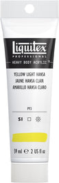 Liquitex Professional Heavy Body Acrylic Paint, 2-oz (59ml) Tube, Yellow Light Hansa