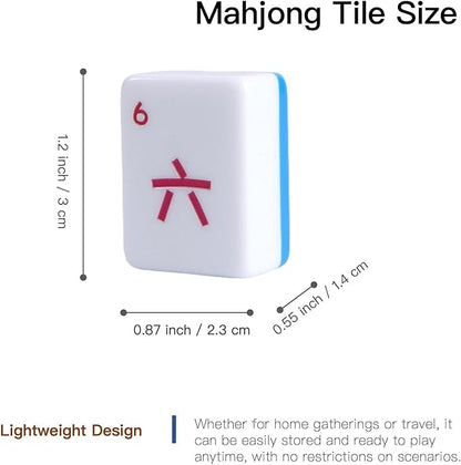 American Mahjong Tile Set (Blue)