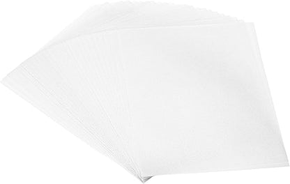 PATIKIL 30 Sheets Vellum Paper 4.25x5.5, Vellum Paper Printable Translucent Paper 100GSM Colored for Invitations Laser Inkjet Printing Card Making Crafting Wedding Tracing, Silver Tone
