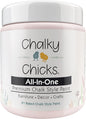Chalky Chicks All-in-One Chalk Paint for Furniture or Cabinet - 8 Fl Oz - Matte Finish Paris Pink for Metal, Wood Furniture Paint - No Sanding All-in-One for Home Decor & Crafts, USA Made