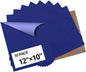 HTVRONT Blue Heat Transfer Vinyl Bundle - 10 Pack 12" x 10" HTV Vinyl for T-Shirt, Royal Blue Iron on Vinyl for All Cutting Machine or Heat Press Machine