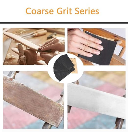 30Pcs 9 x 3.6 Inchs 150 Grit Wet and Dry Handmade Universal Sanding Sheets, Suitable for Woodworking Furniture/Automobiles/Metal/Lacquer Polishing Sandpaper