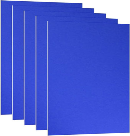 PATIKIL 7x5x1/32inch Anodized Aluminum Sheet, 5Pcs Metal Rectangle Aluminum Plate 0.8mm Thick Engraving Blanks for Laser Engraving DIY Decorative Crafting Home Decoration, Blue