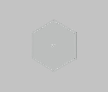 Hexagon Quilting Template Set - 5", 6", 7", 8" Sizes with 1/4" Seam Allowance - Durable Acrylic Templates for Quilting, Patchwork, Crafting, & Sewing Projects - Clear Templates for Accuracy