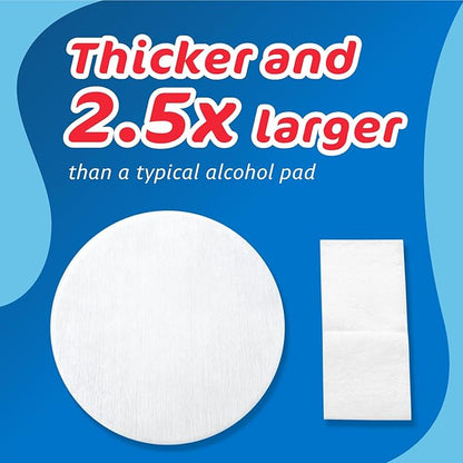 The Pharma-C Company - 70% Isopropyl Alcohol Pads [12-100ct jars]. First Aid - Bulk Antiseptic Wipes - Extra Large Pads - for minor cuts, scrapes and burns.
