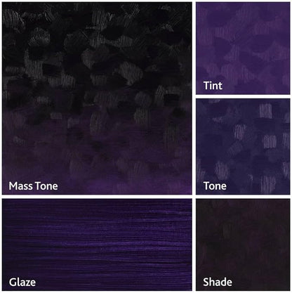 Tusc & Pine Artist Oil Paint - Amethyst, 40 ml, Non-Yellowing, Rich & Creamy Consistency, Maximum Pigment Load, Small Batch Milled Oil Paints Made in the USA for Professional Artists