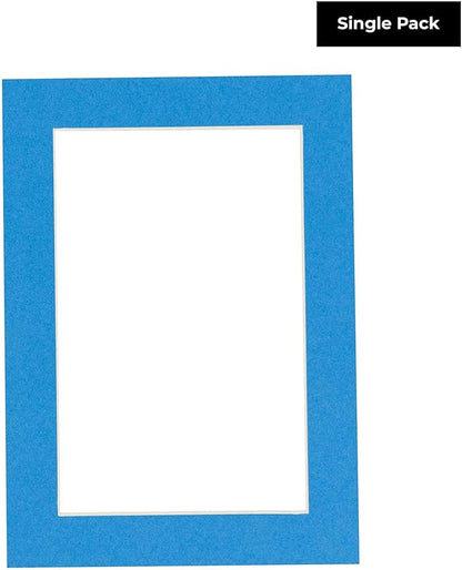 8x10 Mat Bevel Cut for 5.5x8.5 Photos - Acid Free Bay Blue Precut Matboard - For Pictures, Photos, Framing - 4-ply Thickness