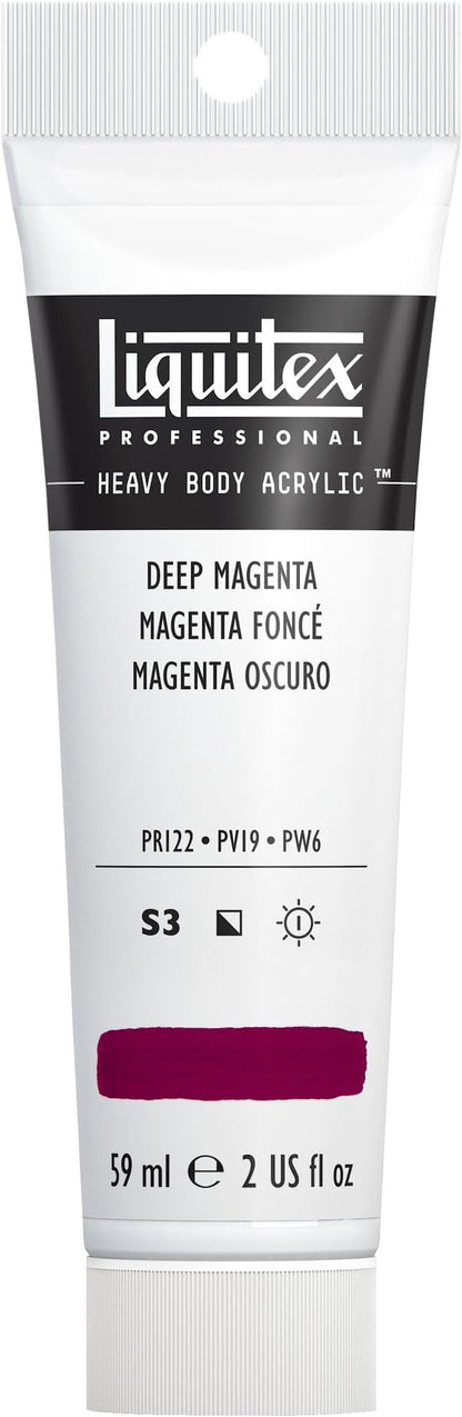 Liquitex Professional Heavy Body Acrylic Paint, 2-oz (59ml) Tube, Deep Magenta