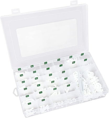 Letter Board Letters Only,504 PRE-Cut Characters (1 Inch,White) with Sorting Tray,Felt Board Letters