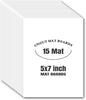 AUEAR, 15 Pack 5x7 Uncut Matte Boards, White Photo Mat Board Great for Picture Framing, Print, Artwork