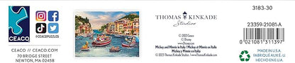 Ceaco - Thomas Kinkade - Disney - Mickey & Minnie in Italy - 1000 Piece Jigsaw Puzzle