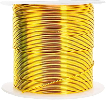 Mandala Crafts 20 Gauge Anodized Aluminum Craft Wire for Jewelry Making - 400 FT Colored Flexible Pastel Wire - Bendable for Bonsai Armature Crafting Sculpting