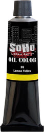 Soho Urban Artist Oil Paint - Lemon Yellow, 50 ml Tube - Best Valued Oil Colors for Painting, Excellent Pigment Load