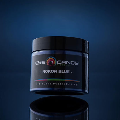 Eye Candy Pigments Premium Blue Mica Powder - Nokon Blue (50gr) - for Epoxy, Resin, Soap, Paint, Woodworking, Acrylic Pouring, Bath Bombs, Fishing Lures - DIY Arts and Crafts Additive