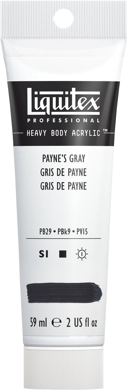 Liquitex Professional Heavy Body Acrylic Paint, 2-oz (59ml) Tube, Payne’s Gray