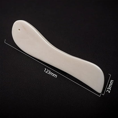 WUTA Genuine Bone Folder Leather Tools Scoring Folding Creasing Origami Paper Creaser Crafting Scrapbooking Tool for DIY Handmade Christmas Gift (2 Packs Arc Shape)