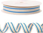 10 Yards × 3/5 Inch Blue Natural Cotton Ribbon, Double Sided Webbing Straps Ribbons, Birthday Wedding Valentines Ribbons for Crafting, DIY Sewing, Gift Wrapping