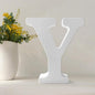 Wood Letters 4.3 Inch, White Unfinished Wood Letters for Graft, Wooden Letters for Wall Decor, Standing Letters for Bedroom, Home, Birthday, Party, DIY Graft (Y)
