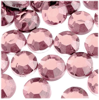 The Crafts Outlet 72pc Rhinestones Round 20mm - Flatback Devil Red Wine