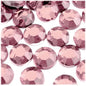 The Crafts Outlet 72pc Rhinestones Round 20mm - Flatback Light Rose Pink PNK