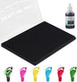 5"x4'' Large Ink Pad Washable Stamp Ink Pad for Baby Footprint Handprint with 30ml Premium Refill Ink (Black)