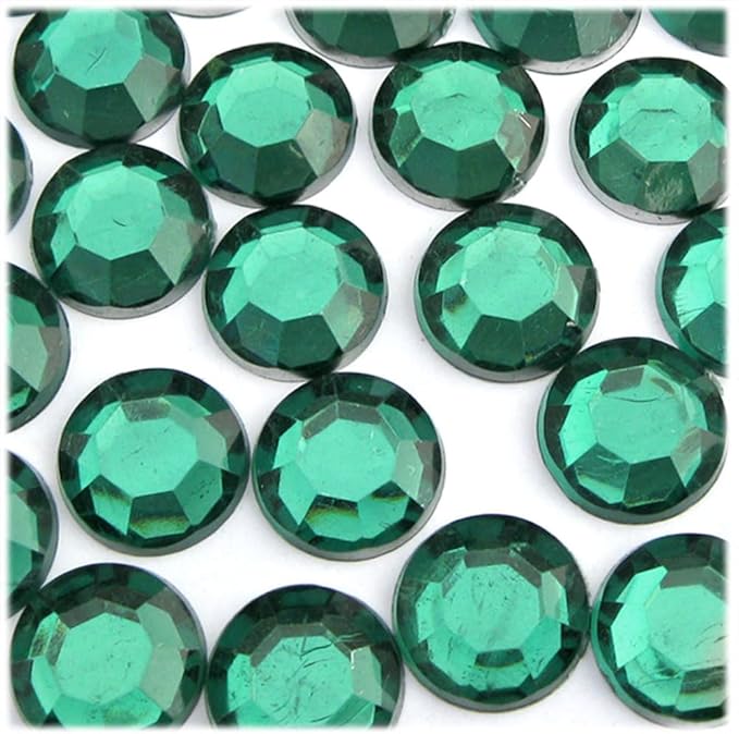 The Crafts Outlet 72pc Rhinestones Round 20mm - Flatback Beer Brown