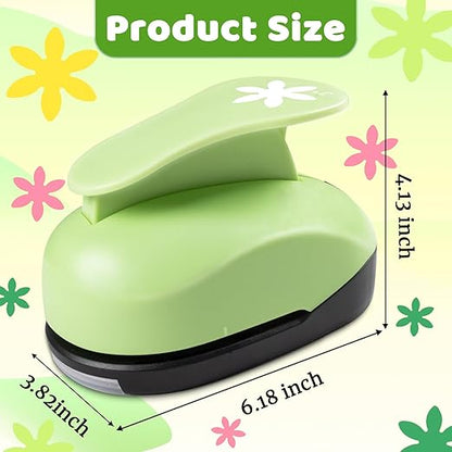 Flower Hole Punch, Flower Punches for Paper Crafts, Daisy PaperPunch, 3 inch FlowerPunch, Daisy Punches, FlowerShape Craft Punches, Large FlowerHole Puncher Shape, Scrapbooking Puncher