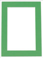 8x10 Mat for 6x8 Photo - Precut Bright Green Picture Matboard for Frames Measuring 8 x 10 Inches - Bevel Cut Matte to Display Art Measuring 6 x 8 Inches - Acid Free ONE MAT