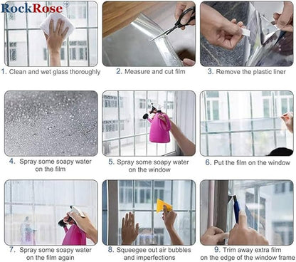 UV 99% VLT 50% Security and Safety 4 Mil Color Window Film Shatterproof Anti Shatter Tempered Glass Film for Home and Office Windows (VLT 50%, 60 in x 100 FT)