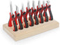 Jewelry Pliers Sets Jewelers Making Tools Kit, Professional 8 piece Mini Wire Plier with Wood Holder for Beading, Crafting, Crimping, Cutting, Repair, Wrapping, Complete Quality for Adults Starter