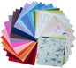 4" x 4" 50 Designs 50 Sheets Natural Fiber Tamarind Leaves,Banana Bark Mulberry Paper Sheets Art Tissue Washi Paper Design Craft Art Origami Suppliers Card Making (Mixed Colors,Tamarind Leaves etc.)