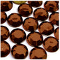 The Crafts Outlet 72pc Rhinestones Round 20mm - Flatback Beer Brown
