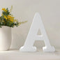 Wood Letters 4.3 Inch, White Unfinished Wood Letters for Graft, Wooden Letters for Wall Decor, Standing Letters for Bedroom, Home, Birthday, Party, DIY Graft (A)