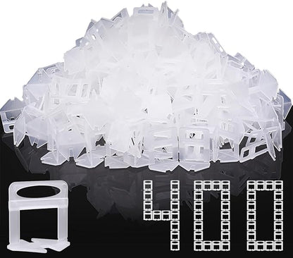 DGSL Tile Leveling System, 400-Piece Tile Spacers Clips 1/16 Inch Tile Tools, Tile Installation Tools for Professional Ceramic Tile and Stone Installation