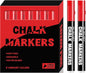 SILENART Chalk Markers - Vibrant 8 Pack - Dry Erase Markers Pen - Liquid Chalk Markers for Blackboard Chalk Board Windows Glass Acrylic Calendar Board - Erasable Chalk Marker (Red)