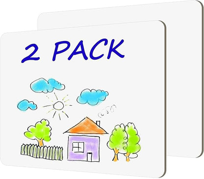 White Board Dry Erase Boards Classroom Pack Mini White Boards 9" x12” Double Sided Personal Whiteboards for Students Teachers School Supplies Lapboards