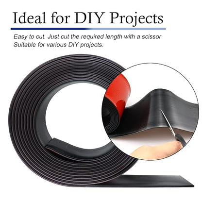 Neoprene Rubber Strips Self Adhesive Solid Rubber Sheets, Rolls & Strips for DIY Gaskets Crafts Pads Seals Warehouse Flooring Neoprene Sheet with Adhesive Backing (4" Wide x 1/16" Thick x 40' Long)