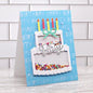 Cutting Dies for Card Making, Metal Scrapbooking Die-Cuts, DIY Bckground Frame Crafts Embossing Stencil, Paper Template Mold/Photo Album Arts Tool (Birthday Cake-8.5x8.2cm)