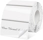 1.25" x 2.25" Transparent Thermal Label Stickers,Waterproof Thermal Printer Sticker Labels for Gift Wrapping, Self-Adhesive Name Price Tag DIY Custom Logo Design (500 pcs,Clear)