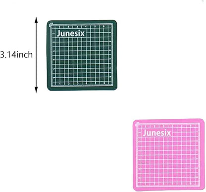 4PCS Mini Cutting Pad Self Healing Craft Mat Small Sewing Cutting Mat Non-Slip Mini Cut Board for Scrapbooking Quilting Sewing Accessories Green
