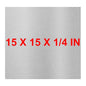 6061 T651 Aluminum Sheet Metal 15 x 15 x 1/4 Inch Flat Plain Aluminum Plate Covered with Protective Film, Heat Treatable Rectangle 6MM Aluminum Metal Plate for Industrial, Crafting