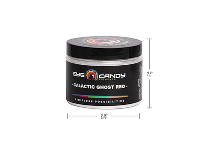 Eye Candy Pigments Premium Ghost Mica Powder - Galactic Ghost Red (50gr) - for Epoxy, Resin, Soap, Paint, Woodworking, Acrylic Pouring, Bath Bombs, Fishing Lures - DIY Arts and Crafts Additive