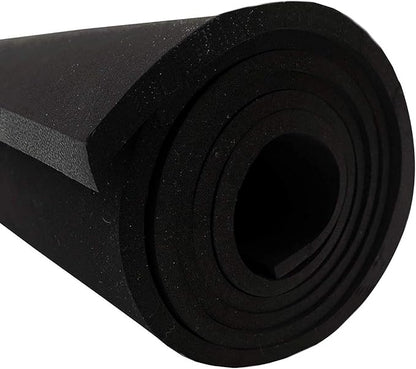 Dualplex Neoprene Sponge Foam Rubber Sheet 15x60 Inches x 1/2" Thick, Perfect Cosplay Roll Padding, DIY Project Sheet - Easy Cut Non-Adhesive Multi-Function Soundproof Rubber Foam