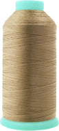Mandala Crafts Bonded Nylon Thread Khaki Heavy Duty Sewing Threads - 2843 YDs Size 46 210D T45 Tex 45 Thread for Leather Jeans Weaving Outdoor Marine Upholstery Threads