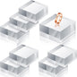Remerry 8 Pieces Acrylic Display Block 2 x 2 x 1 Inch Clear Polished Acrylic Square Display Cube Block Stand Holder for Rings Jewelry Ornaments