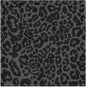 ALAZA Dark Gray Cheetah Leopard Print Cloth Napkins Set of 4, 20x20 Inch Washable and Reusable Napkin for Decoupage Dinner Party Everyday Use