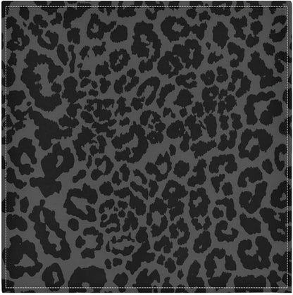 ALAZA Dark Gray Cheetah Leopard Print Cloth Napkins Set of 6, 20x20 Inch Washable and Reusable Napkin for Decoupage Dinner Party Everyday Use