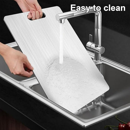 Titanium Cutting Boards for Kitchen,Katuchef Titanium Cutting Board,Non toxic Doubld-Side Available Chopping Boards, Easy to Clean and Store(1PC-XL:18.11 * 11.81)