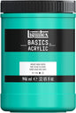 Liquitex BASICS Acrylic Paint, 946ml (32-oz) Jar, Bright Aqua Green